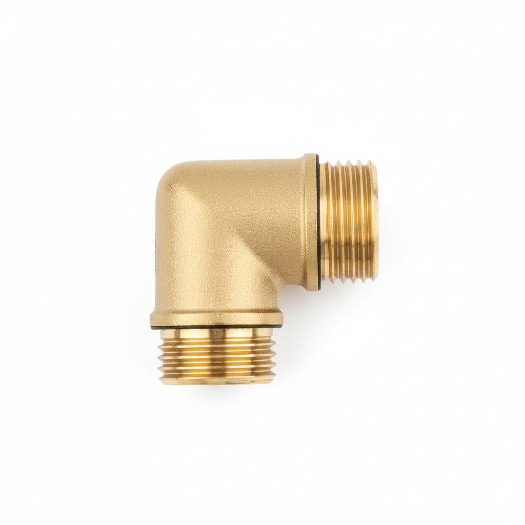 ½" Metal Faucet Bend — 90° Brass Elbow Tap Connector for Plumbing Systems
