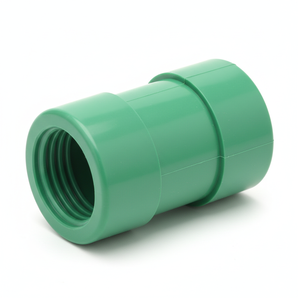 ½" PPR Straight Coupling — Inline Pipe Joiner for Hot & Cold Water Systems