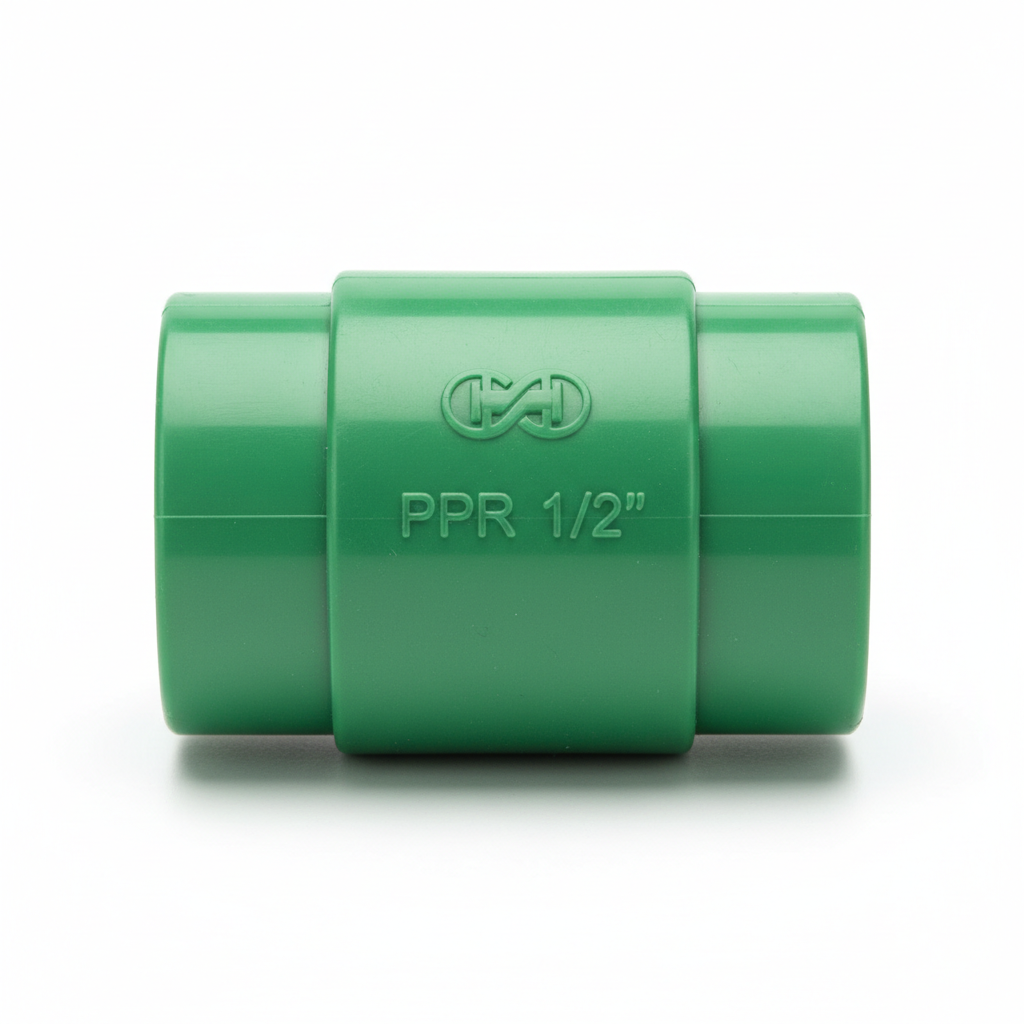 ½" PPR Straight Coupling — Inline Pipe Joiner for Hot & Cold Water Systems