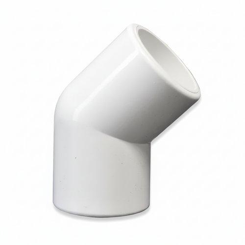 2" uPVC 45° Pipe Bend — Gradual Elbow for Cold Water & Drainage Systems