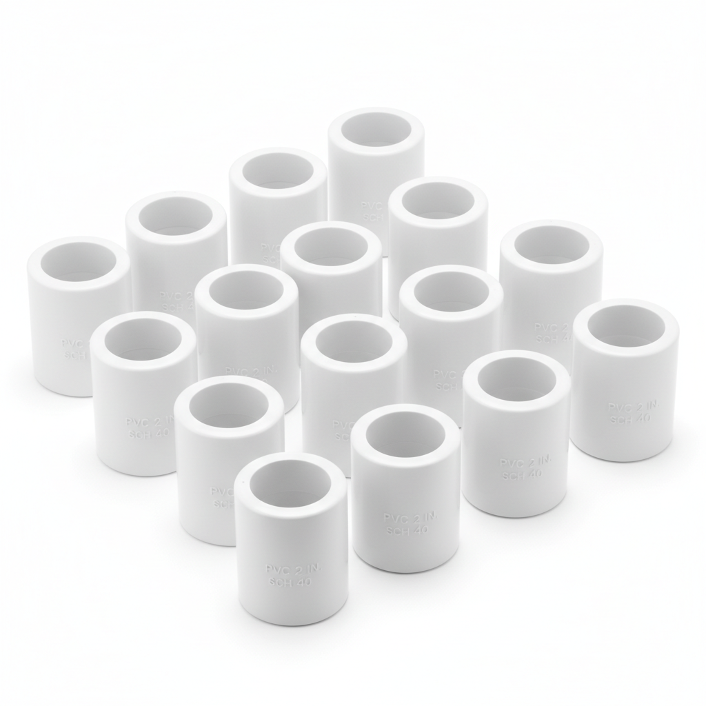 2" uPVC Straight Coupling — Solvent Weld Pipe Joiner for PVC Systems