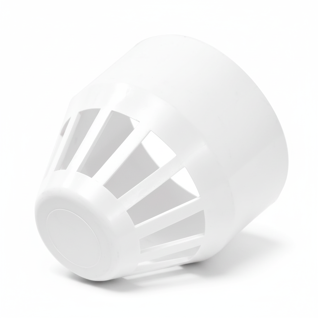2" uPVC Vent End Cap — Vented Pipe Termination for Drainage & Plumbing Stacks
