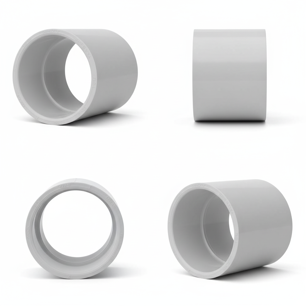 2" uPVC Straight Coupling — Solvent Weld Pipe Joiner for PVC Systems