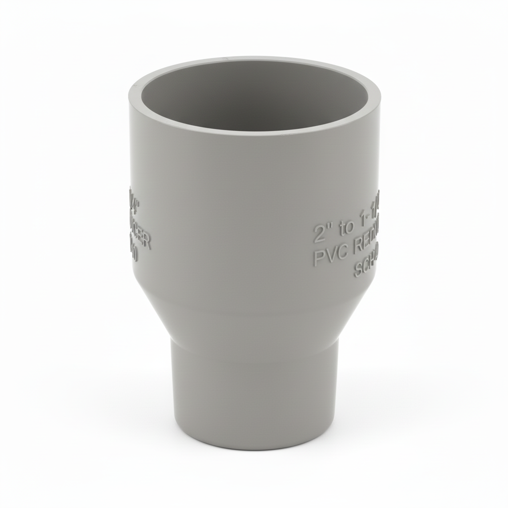 2" x 1¼" uPVC Reducer — Solvent Weld Pipe Reduction Fitting