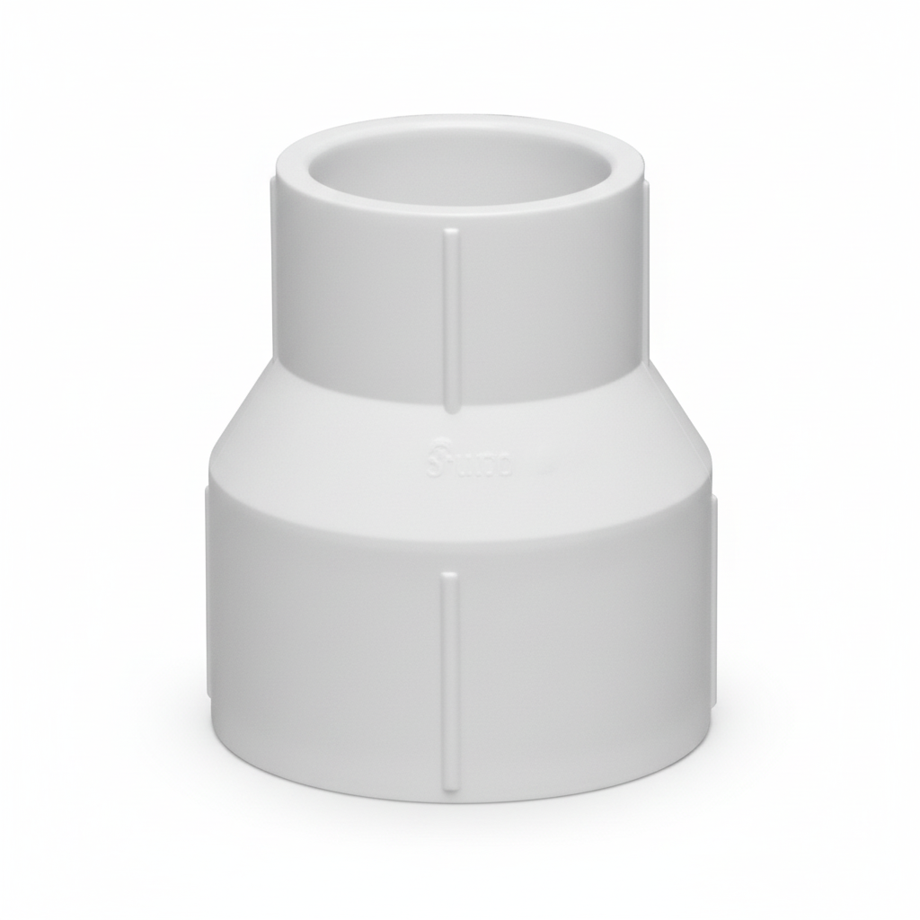 3" x 2" uPVC Reducer — Solvent Weld Pipe Reduction Fitting