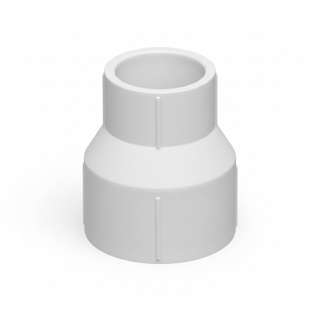 3" x 2" uPVC Reducer — Solvent Weld Pipe Reduction Fitting