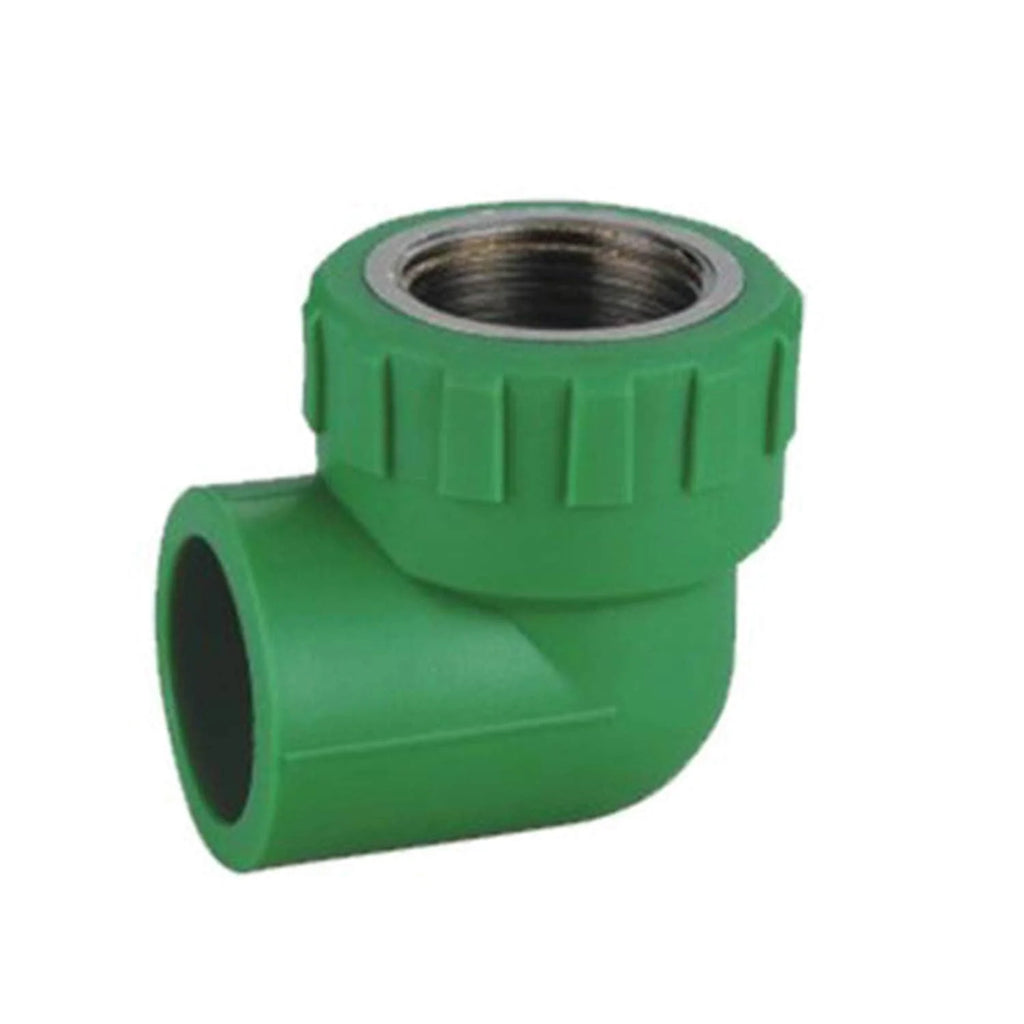 ½" PPR Faucet Bend — 90° Brass Insert Elbow for Tap Connections