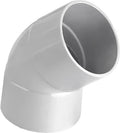 3" uPVC 45° Pipe Bend — Gradual Elbow for Drainage & Soil Pipe Systems