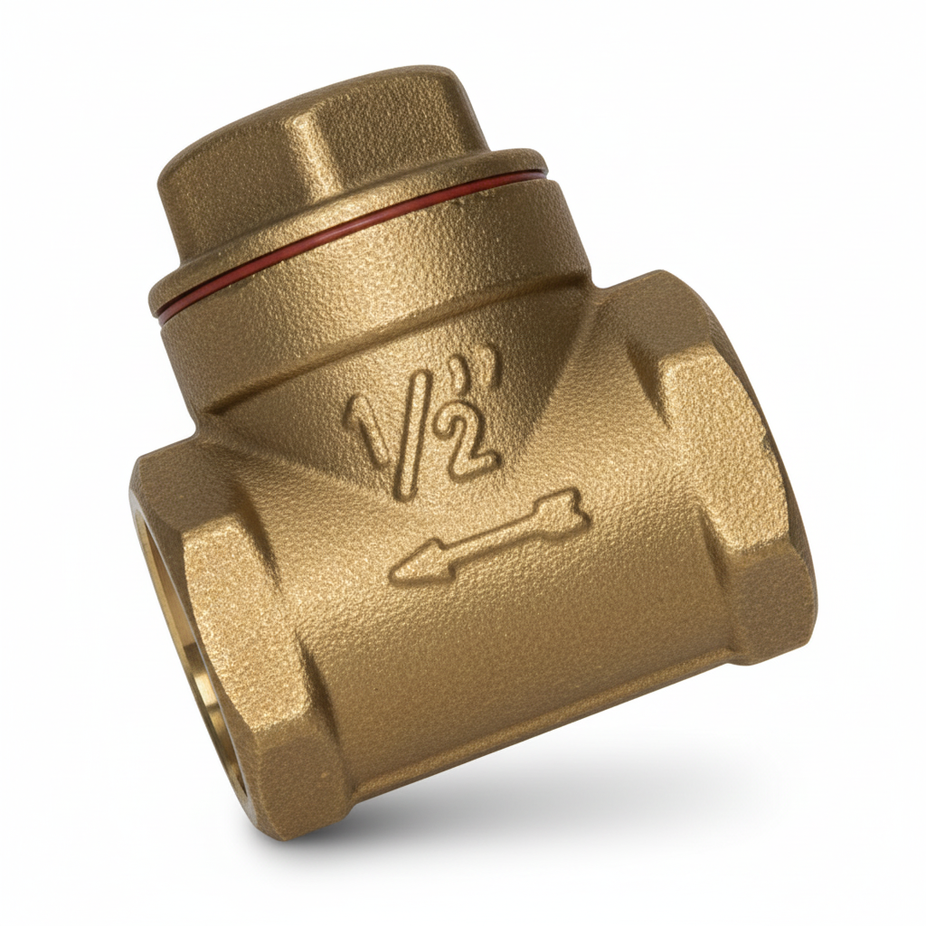 ½" Brass Non-Return Valve — Check Valve for Water Supply & Pump Systems