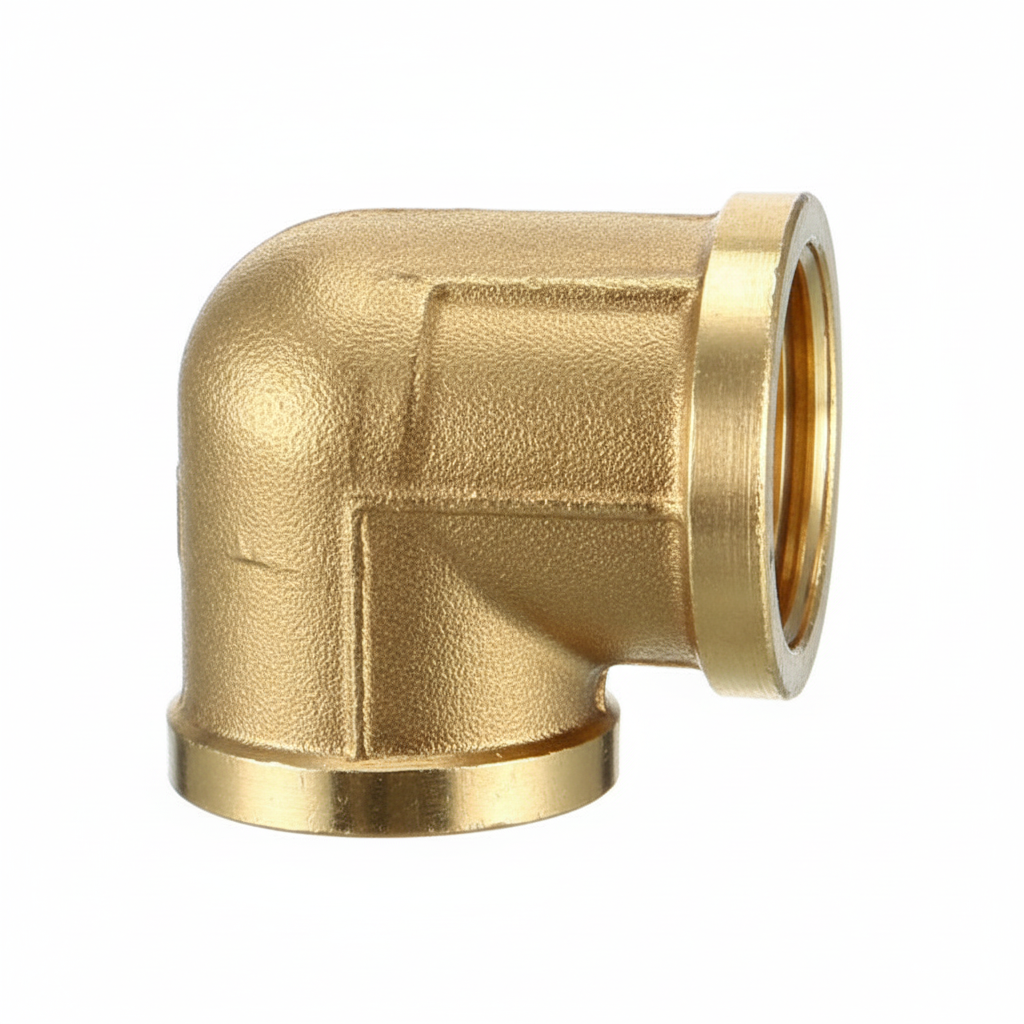 ½" Metal Faucet Bend — 90° Brass Elbow Tap Connector for Plumbing Systems
