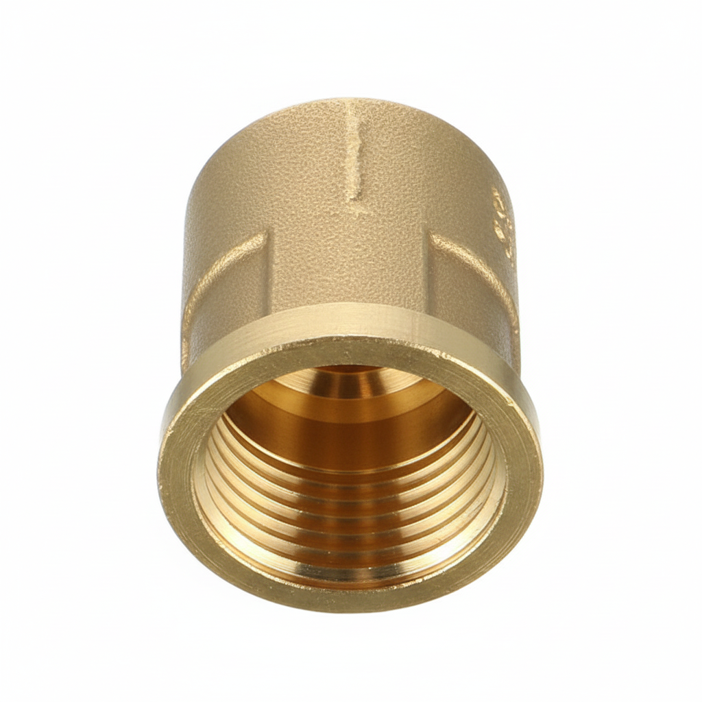 ½" Metal Faucet Bend — 90° Brass Elbow Tap Connector for Plumbing Systems