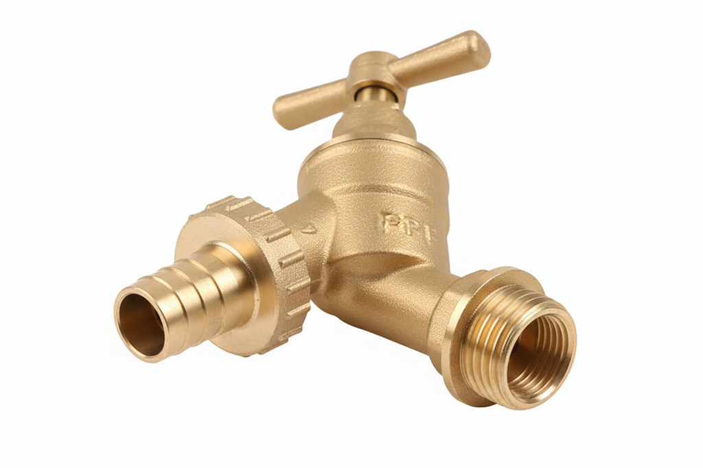 ½" Hose Tap — Outdoor Garden & Utility Bib Tap with Hose Connector