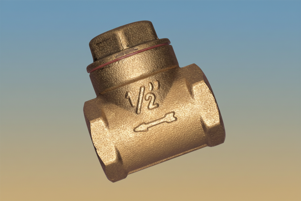 ½" Brass Non-Return Valve — Check Valve for Water Supply & Pump Systems