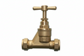 ½" K55 Brass Gate Valve — Heavy-Duty Wheel Handle Inline Shut-Off Valve