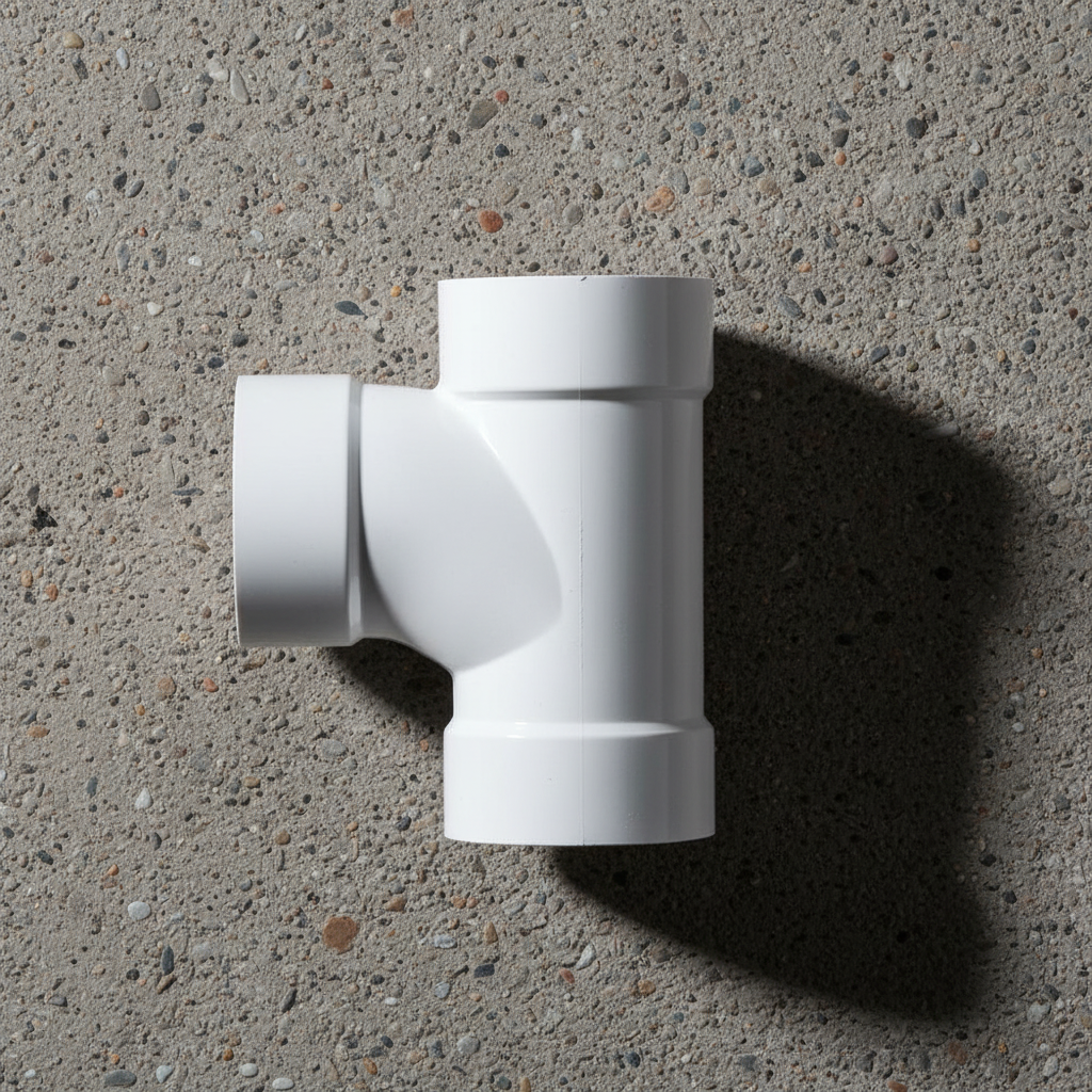 3" uPVC Swerve Tee — Angled Branch Fitting for Drainage & Soil Pipe Systems