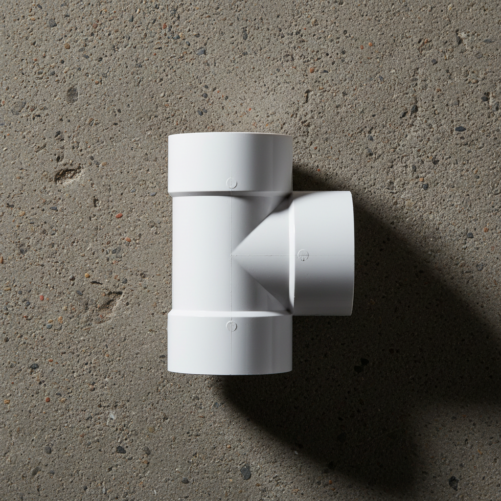 3" uPVC Equal Tee — T-Junction Fitting for Drainage & Soil Pipe Systems