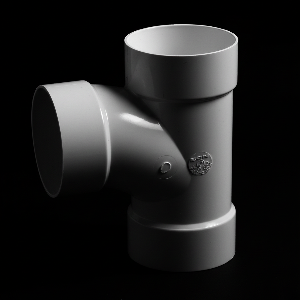 3" uPVC Swerve Tee — Angled Branch Fitting for Drainage & Soil Pipe Systems