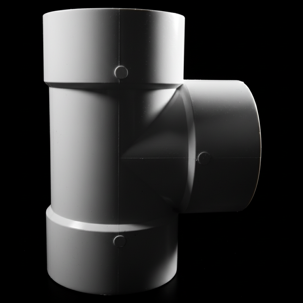 3" uPVC Equal Tee — T-Junction Fitting for Drainage & Soil Pipe Systems