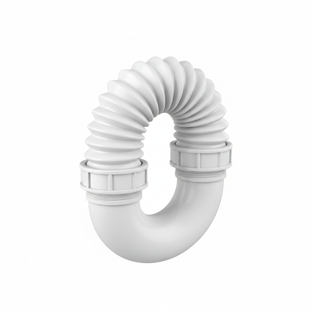 ½" Flexible Trap — Adjustable P-Trap for Basin & Sink Drainage