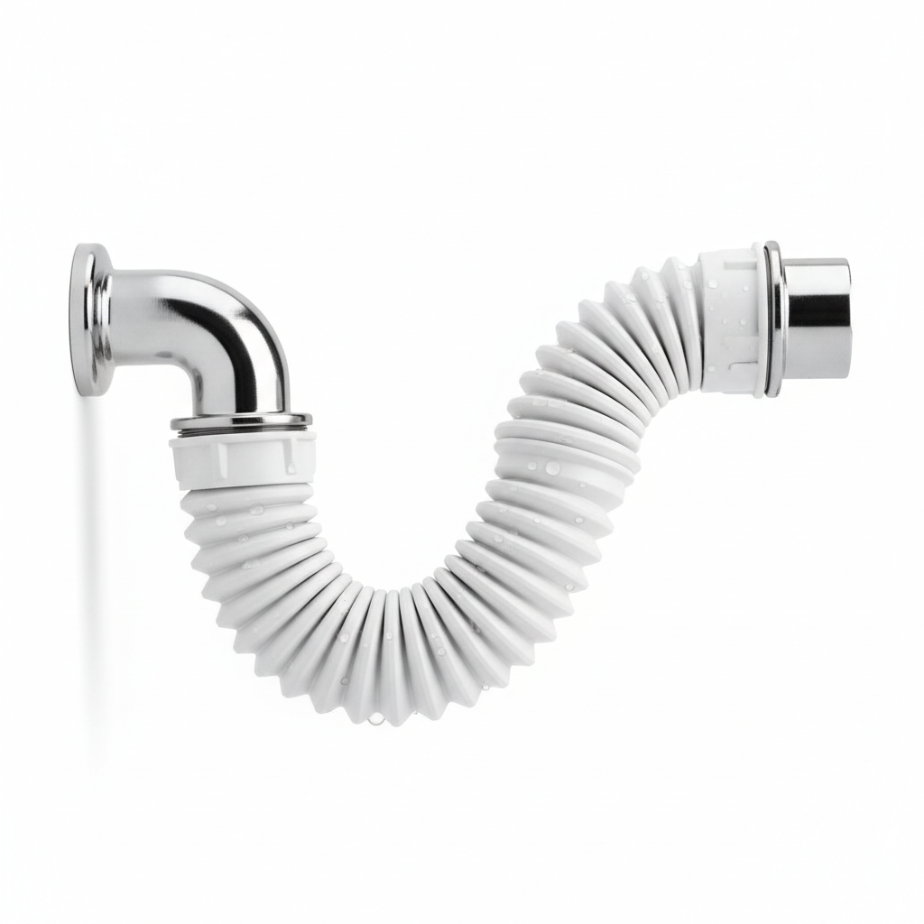 ½" Flexible Trap — Adjustable P-Trap for Basin & Sink Drainage