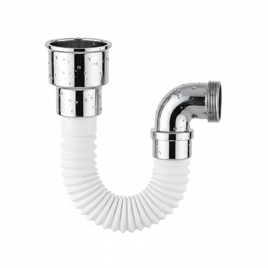 ½" Flexible Trap — Adjustable P-Trap for Basin & Sink Drainage