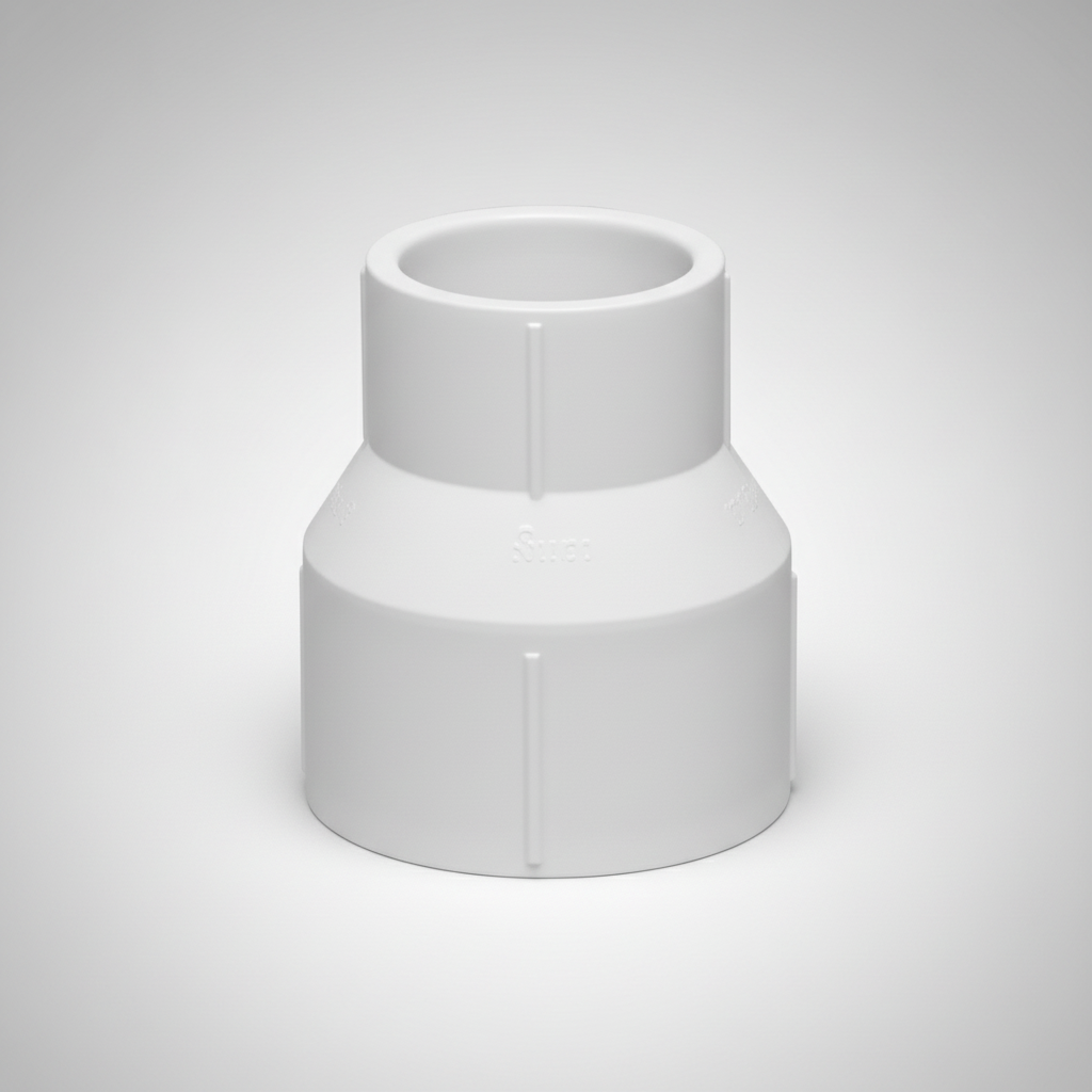 3" x 2" uPVC Reducer — Solvent Weld Pipe Reduction Fitting