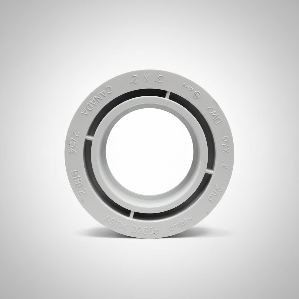 3" x 2" uPVC Bushing — Compact Pipe Size Reducer from 3" to 2"