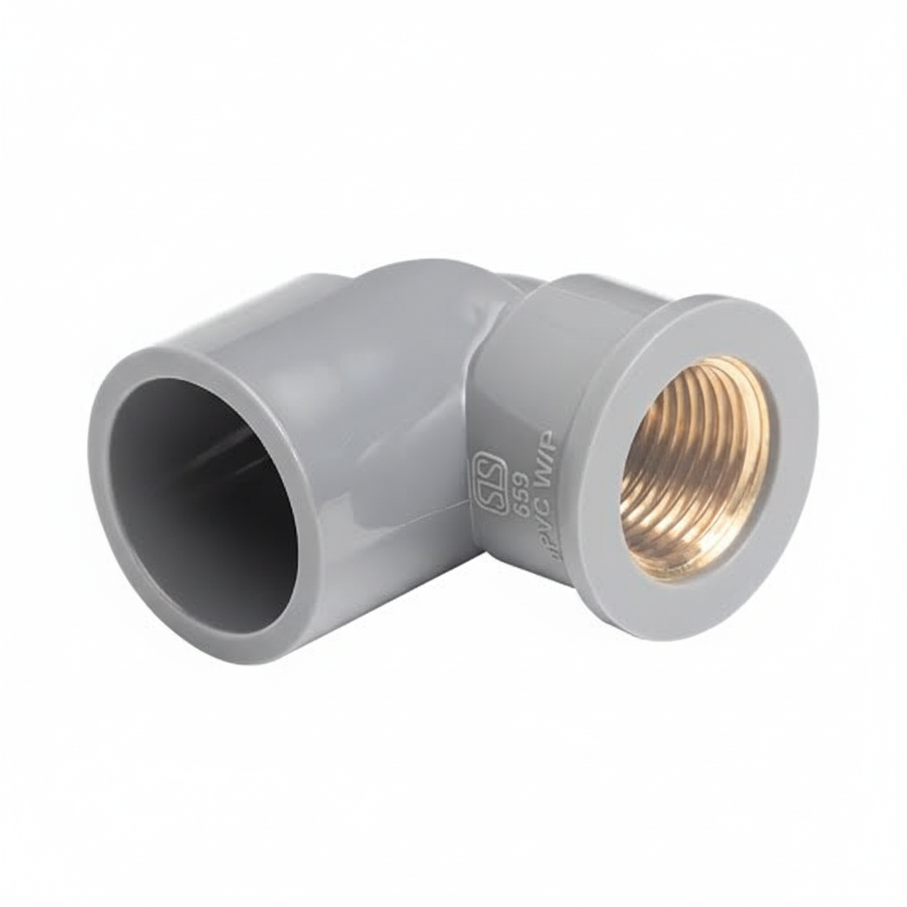 ½" TUK Faucet Bend — 90° Elbow Tap Connector for PVC Pipe Systems