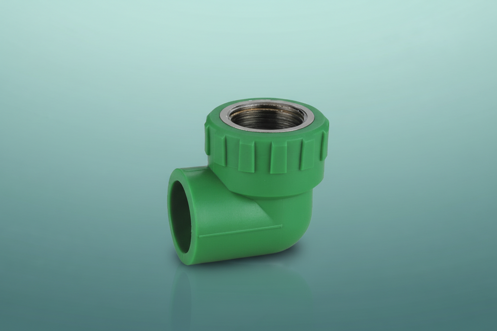 ½" PPR Faucet Bend — 90° Brass Insert Elbow for Tap Connections