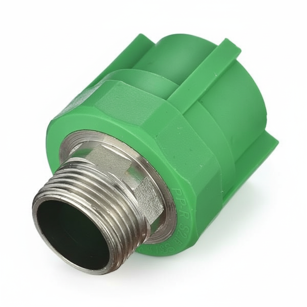 1" PPR Valve Socket — Heat Fusion to Threaded Valve Connector