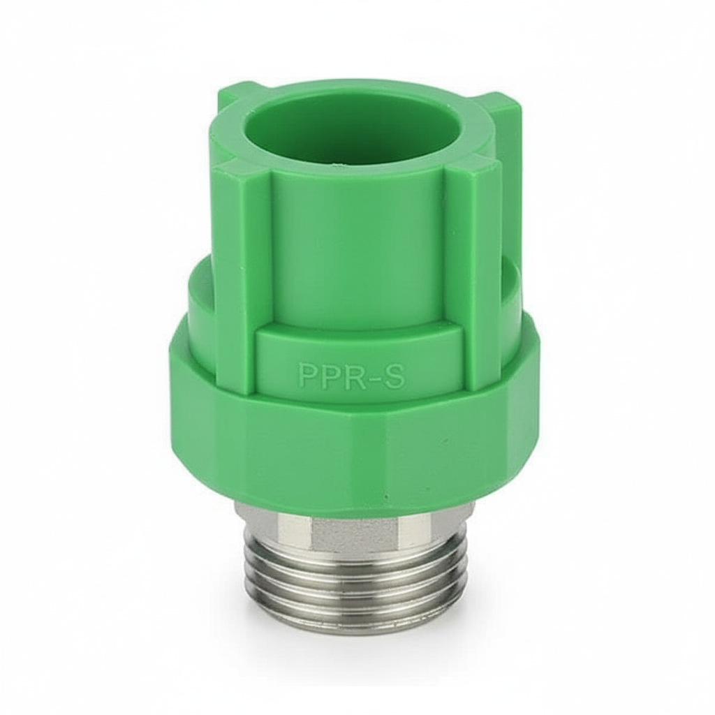 1" PPR Valve Socket — Heat Fusion to Threaded Valve Connector