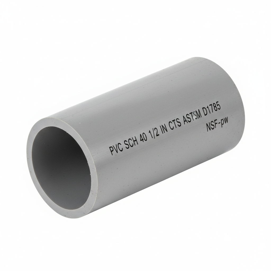 ½" uPVC Pipe — Cold Water Supply & Drainage Pipe (Per Metre)