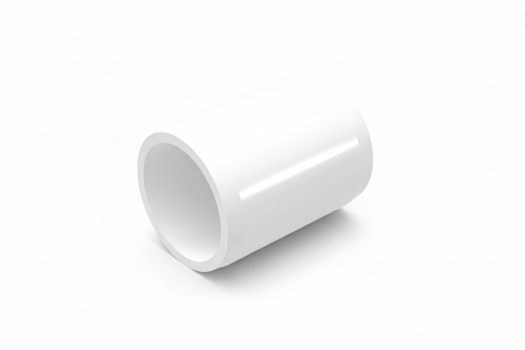 ½" uPVC Straight Coupling — Solvent Weld Pipe Joiner for PVC Systems