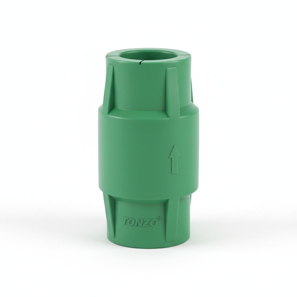TONZO PPR Check Valve - Studio 3/4 view