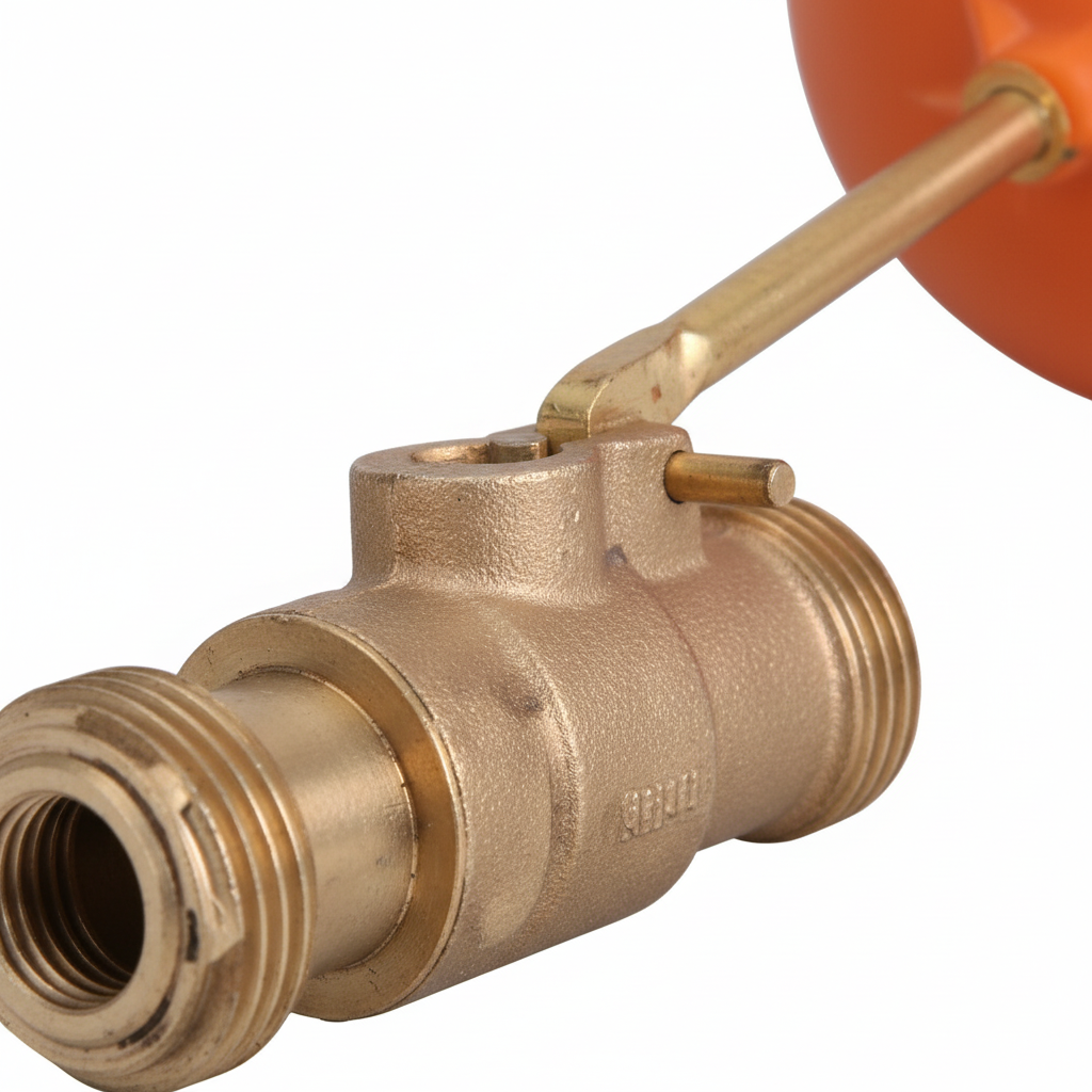 ¾" Brass Ball Valve — Quarter-Turn Lever Handle Inline Shut-Off Valve