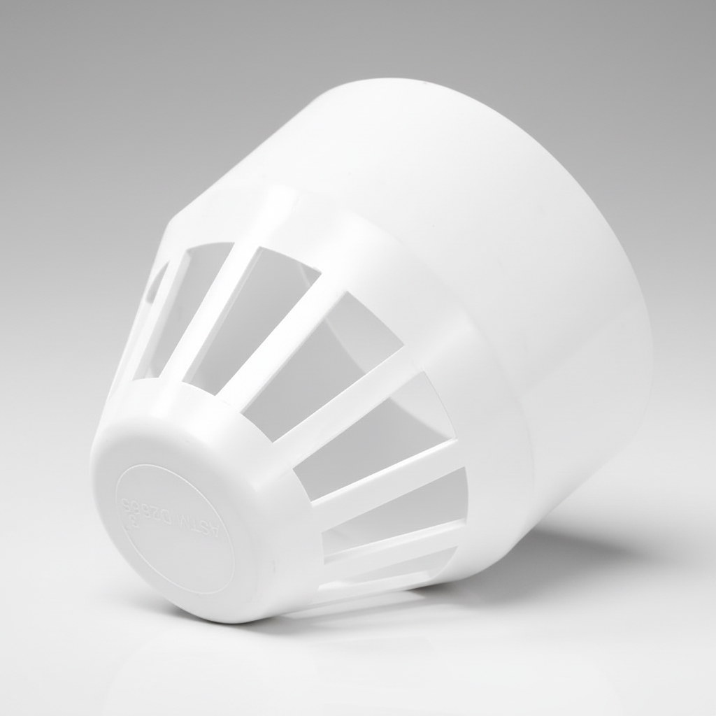 3" uPVC Vent End Cap — Vented Pipe Termination for Drainage Stacks & Vent Pipes