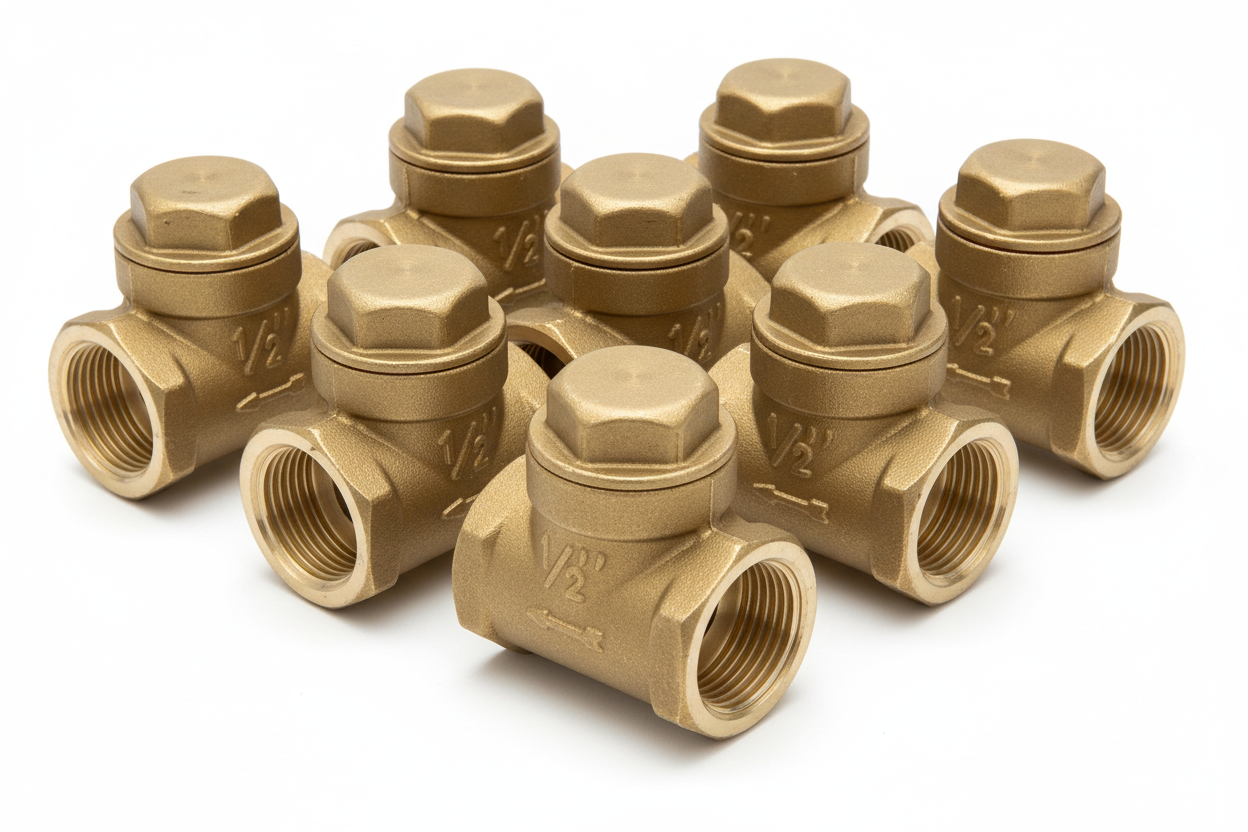½" Brass Non-Return Valve — Check Valve for Water Supply & Pump Systems