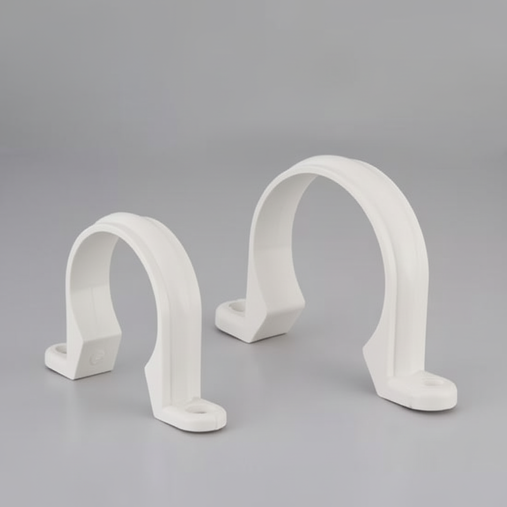 ¾" Pipe Clip — Plastic Pipe Support Bracket for PVC & PPR Pipes