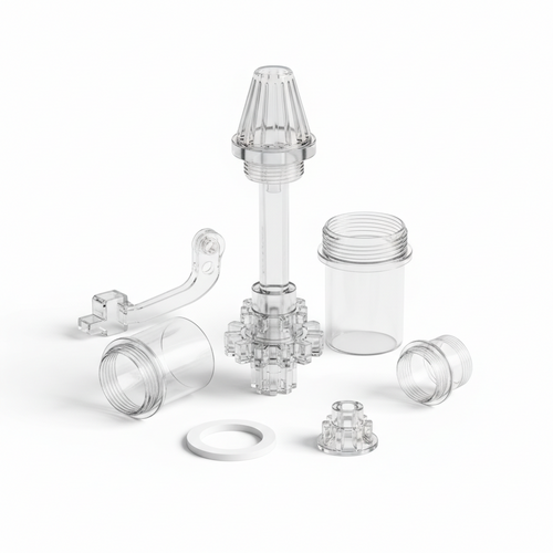 1¼" Plastic Pop-Up Waste — Push-to-Open Basin Waste Fitting