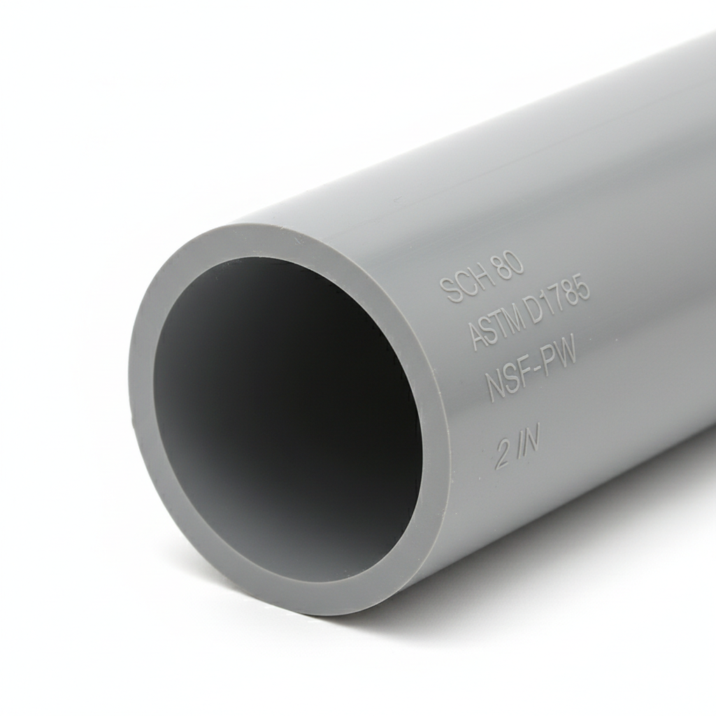 2" uPVC Pipe — Cold Water Supply & Drainage Pipe (Per Metre)