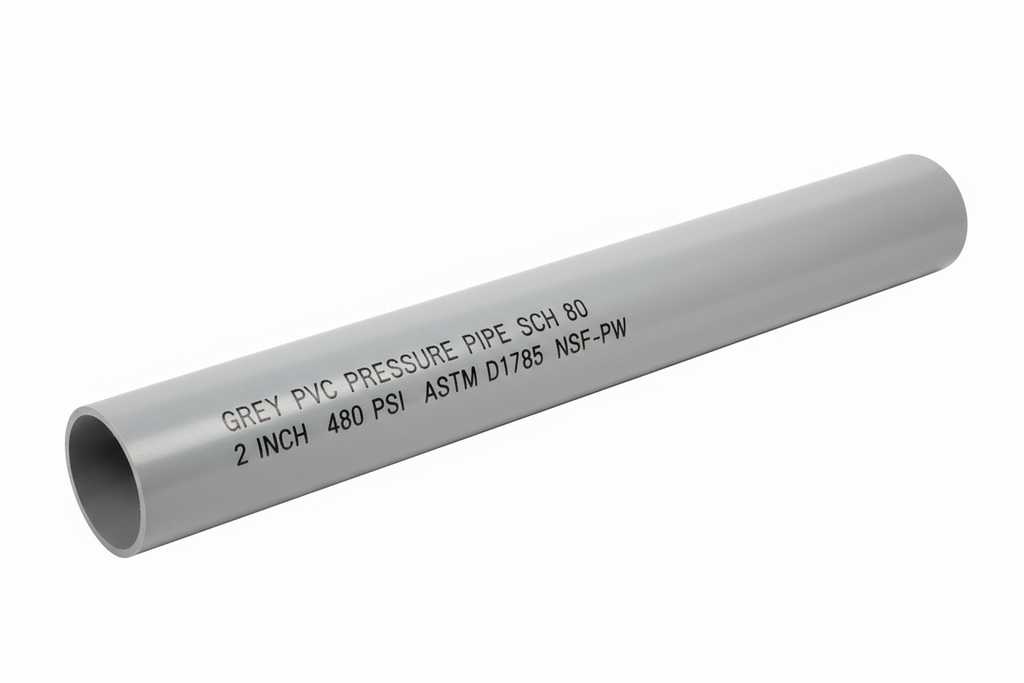 2" uPVC Pressure Pipe — High-Pressure Water Supply & Borehole Pipe (Per Metre)