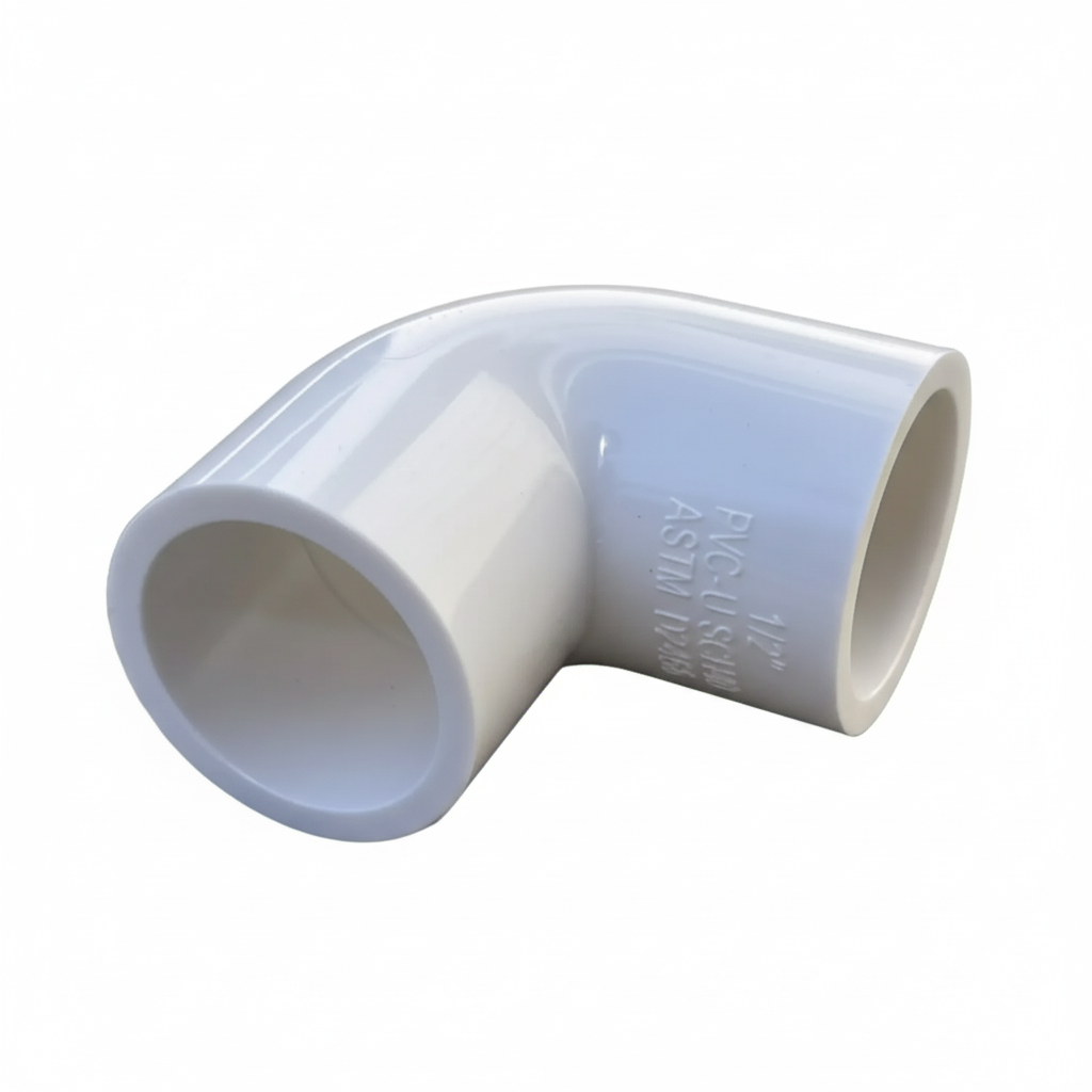 ½" uPVC Pipe Bend — 90° Elbow for Cold Water & Drainage Systems