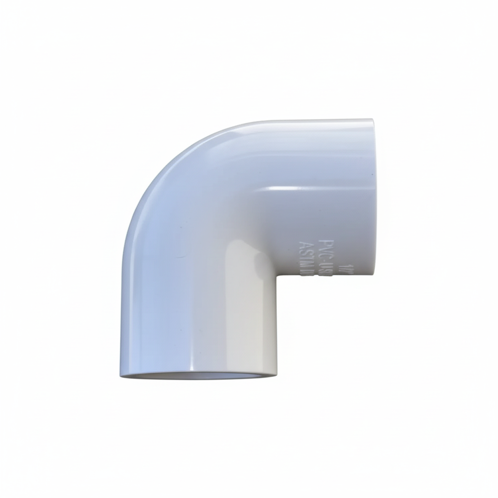 ½" uPVC Pipe Bend — 90° Elbow for Cold Water & Drainage Systems