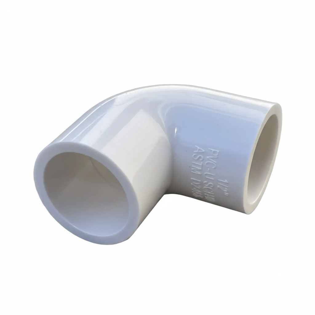 ½" uPVC Pipe Bend — 90° Elbow for Cold Water & Drainage Systems