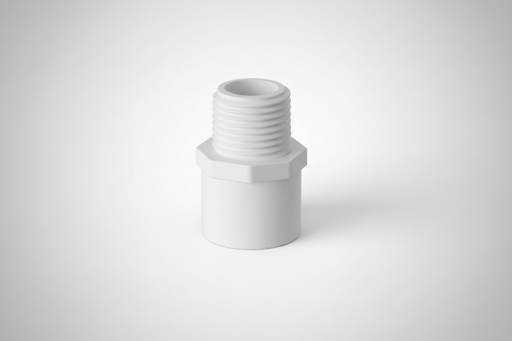 ½" uPVC Valve Socket — Solvent Weld to Threaded Valve Connector