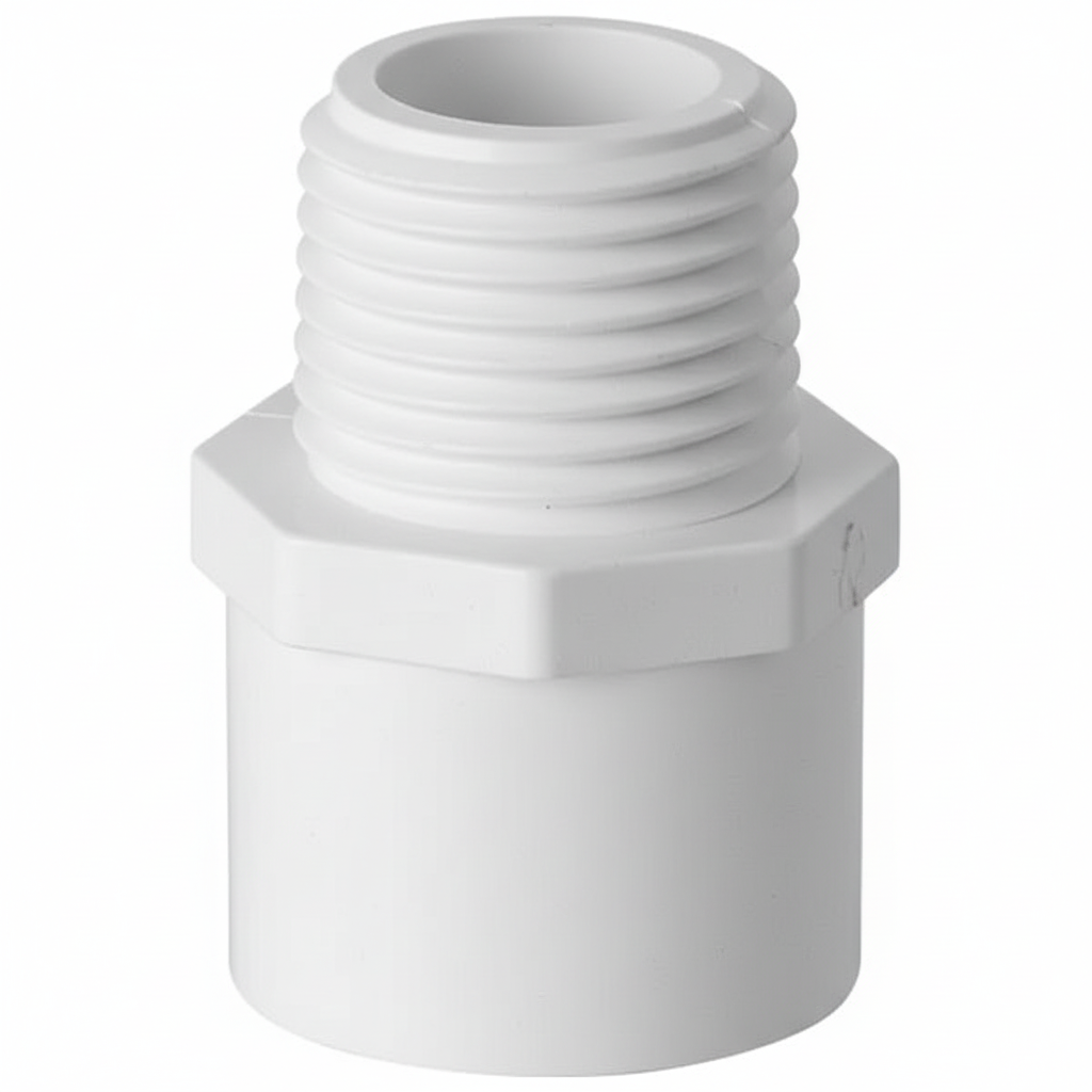 ½" uPVC Valve Socket — Solvent Weld to Threaded Valve Connector