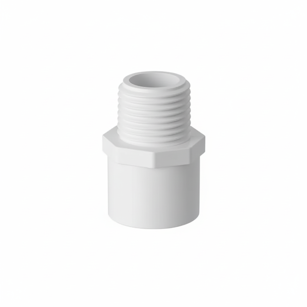 ½" uPVC Valve Socket — Solvent Weld to Threaded Valve Connector