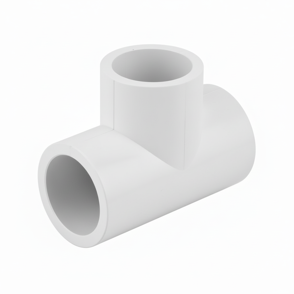 ½" uPVC Equal Tee — T-Junction Fitting for Cold Water & Drainage Systems