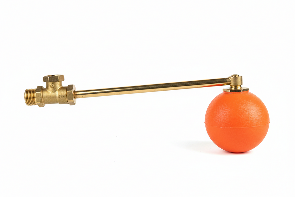 ¾" Brass Ball Valve — Quarter-Turn Lever Handle Inline Shut-Off Valve