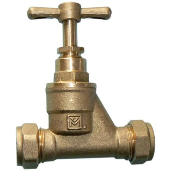¾" K55 Brass Stopcock Valve — Inline Water Flow Control